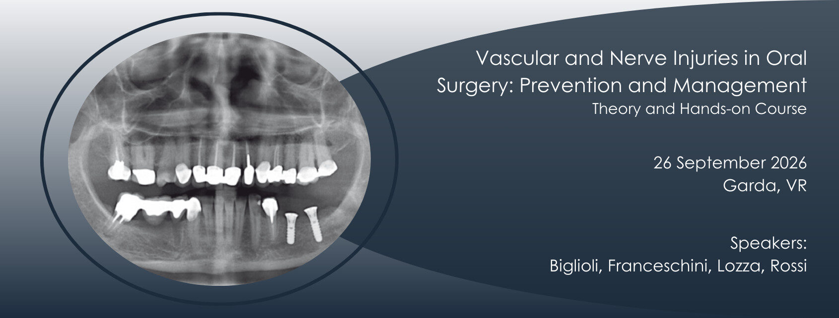 corso lesioni vascolari e nervose garda 26 settembre 2026