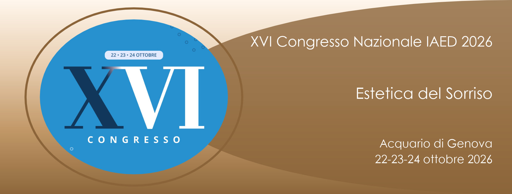 XVI Congresso IAED Genova 2026